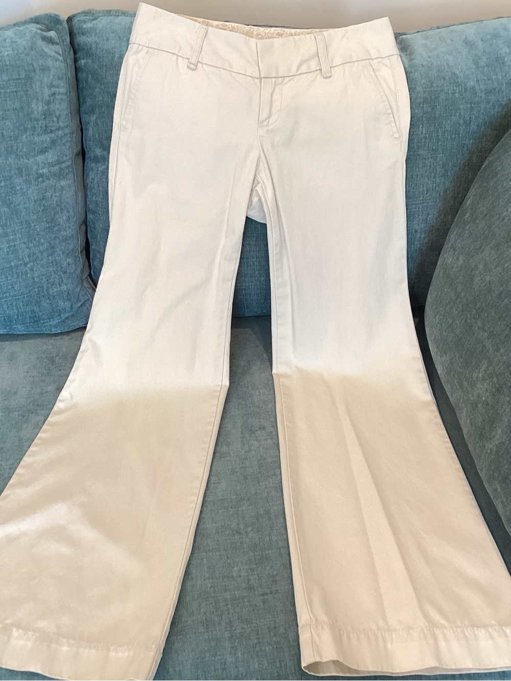 Gap Women's Cream Flare Pants - Classic Tailored Fit